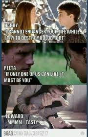 Twilight Will Always Be Worse Than The Hunger Games And Harry Potter Harry Potter Twilight Twilight Funny Harry Potter Memes