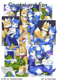 Krystal and Fox Porn comic, Rule 34 comic, Cartoon porn comic - GOLDENCOMICS