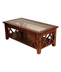 Handcrafted in iron, this quirky yet stylish coffee table with glass top is designed to add industrial chic style to your living room, bedroom or office. Sheesham Wood Coffee Table With Glass Top Buy Sheesham Wood Coffee Table With Glass Top Online At Best Prices In India On Snapdeal