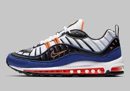 Nike Air Max 98 Cd1536 100 White Deep Royal Blue Total Orange Sneakernews Com Nike Air Max Nike Air Nike