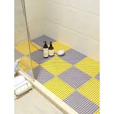 The mat does not slip, even when the bathroom floor is full of soapy water. Drain Holes Bath Mat Non Slip Bathroom Shower Mat Floor Toilet Washroom Pad Rugs Diy Shopee Philippines