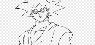 Dragon ball black and white. Goku Black Vegeta Drawing Line Art Dragon Ball Black And White Angle White Png Pngegg