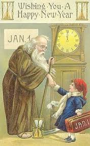 New Years Day Baby New Year Vintage Happy New Year New Year Postcard