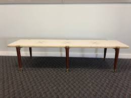 Mid Century Modern Coffee Table White Starburst Wood Long Vintage Surfboard Retro Formica 1950s Mid Century Modern Coffee Table Coffee Table White Coffee Table