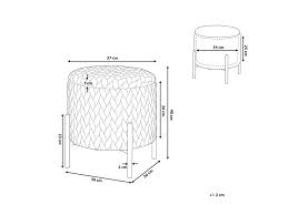 Hocker Samtstoff Rosa Wenona Beliani Ch