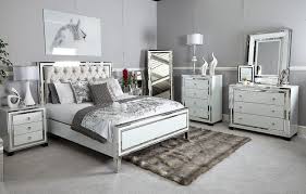 Madison White Crushed Velvet Mirrored Stool Picture Perfect Home White And Silver Bedroom Mirrored Bedroom Furniture Silver Bedroom