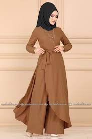 Moda Selvim Yandan Yirtmacli Kolyeli Tulum 2153ms212 Taba Moda Stilleri Moda Kiyafetler Afrika Modasi