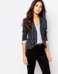 Black And White Striped Blazer Womens 50 Trends You May Have Missed About Black And White Striped Blazer Womens Striped Blazer Outfit Striped Blazer Blazers For Women