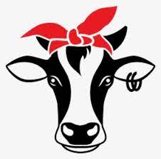 Download Cows Cow Cartoons Cartoon Betsy Bandana Svg Free Hd Png Download Kindpng