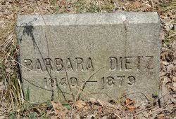 Her name is carol lang. Barbara Rouf Dietz 1840 1879 Find A Grave Memorial