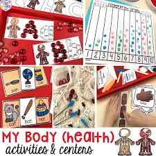 my body themed activities and centers pocket of preschool