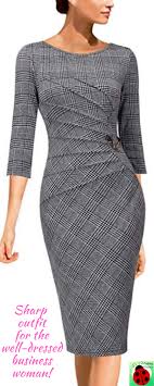 Sharp Womens Elegant Ruched Work Business Office Cocktail Sheath Dress Fashion Dresses Dresses Business Dresses