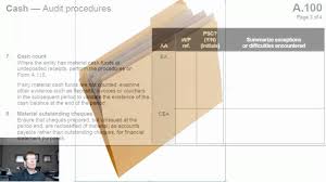 Example of a working paper. Lesson 13 Auditor Working Papers Youtube