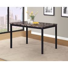 Check spelling or type a new query. Noyes Metal Dining Table With Laminated Faux Marble Top Black Overstock 18656834