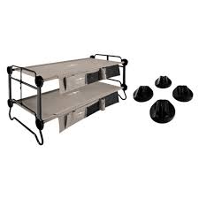 Wider and longer than standard cots bunk it, bench it, turn it into two cots Disc O Bed Xl Cam O Bunk Cot With Organizers And No Slip Foot Pads Set Of 4 Target