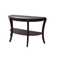 Furniture Of America Stemplez Semi Oval Console Table In Espresso Contemporary Console Table Console Table Furniture Of America