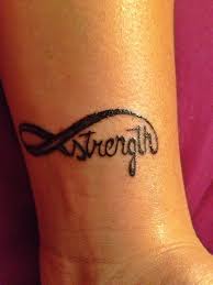 The cancer ribbon tattoo is used with various colors to identify victims and survivors of cancer. Wrist Tattoo Cancer Ribbon Tattoos Ribbon Tattoos Tattoos