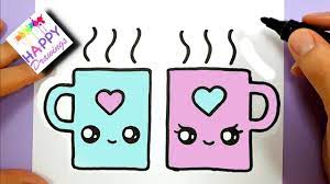 75 of the coolest coffee mugs unique coffee cups ever. How To Draw Cute Coffee Cup Couple Coffee Mug Drawing Kids Youtube