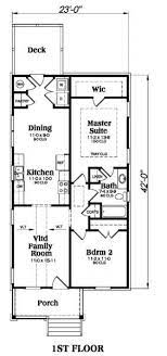 House Plan 009 00122 Traditional Plan 966 Square Feet 2 Bedrooms 1 Bathroom Narrow House Plans Bungalow House Plans Small House Floor Plans