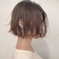 切りっぱなしボブ パツっとしたラインだけど軽さもだしたヘアデザイン 得意のスタイルです shima 切りっぱなしボブ 切りっぱなし くせ毛風パーマ 外国人風 ボブ ショートボブ ヴィンテージファッション 古着 apc vi ショートのヘア