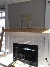 In the end, a faux fireplace is currently quite simple create. Shiplap And Herringbone Tile Fireplace Renovation