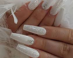 Are you in search of some amazing white nail ideas? 30 Most Stunning Coffin White Acrylic Nail Designs Of All Time Best Nail Art Designs 2020