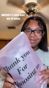 Gorgeous wig from @binfhair_amazon ❤️ 4*4 deep wave 30 inch #fyp #huma...