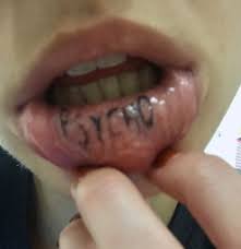 Psycho Inner Lip Tattoo Inner Lip Tattoo Lip Tattoos Tattoos
