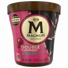If a person eats half a cup, approximately the amount in th. Magnum Dark Chocolate Raspberry Ice Cream 14 8 Fl Oz Metro Market