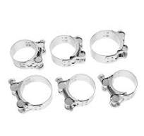 Robust 6-Pack Adjustable Hose Clamps for High-Pressure Applications,  Corrosion-Resistant, Durable Tube Clips