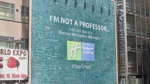 A commercial from the second year of the stay smart campaign. Success Story How Holiday Inn Express Effectively Used Humor To Reach Consumers On Linkedin Linkedin Marketing Blog