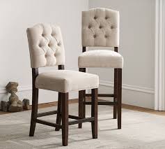 ashton tufted bar stool pottery barn
