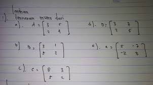Check spelling or type a new query. Tolong Bantu Gan Invers Dari Ordo 2x2 Terimakasih Brainly Co Id