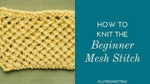 You saw my waistband puckers!!} cut length based on lines on pattern pieces. How To Knit The Beginner Mesh Stitch Youtube