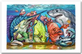 Love This Guy S Art Steve Diossy Art Ofishulz Info Stevediossy Com Artwork Fish Artwork Art