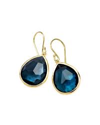 5 out of 5 stars. Blue Topaz Gold Drop Earrings Neiman Marcus