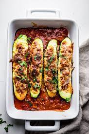 Healthy Stuffed Zucchini Boats Recipe Stuffed Courgette Recipe Healthy Stuffed Zucchini Vegetarian Recipes