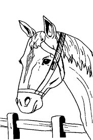 Kleurplaat paardenhoofd met hoefijzer archidev. Kleurplaten Dieren Paarden Coloring And Drawing