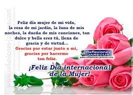 Imagenes del dia de la mujer internacional. Feliz Dia Mujer De Mi Vida Dia Internacional De La Mujer