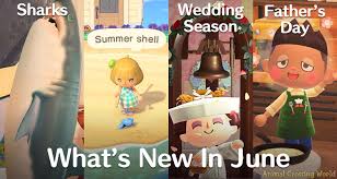 Welcome to ign's acnh sea creatures guide, which features a complete list of all 40 sea creatures that are available to find and collect throughout the game, along with their locations, the time. What S New In June 2021 For Animal Crossing New Horizons This Summer New Items Events Creatures Animal Crossing World