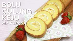 Selamat siang nyonya gulung 1 dan 2. Resep Cake Spesial Bolu Gulung Keju Ala Meranti Youtube