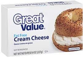 There are 70 calories in 2 tbsp (31 g) of great value cream cheese spread.: Great Value Fat Free Cream Cheese 8 Oz Nutrition Information Innit