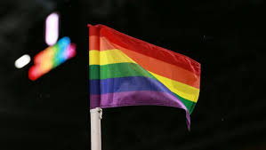 Wir wollen eintreten gegen einschränkung der rechte von. Bayern Mit Regenbogen Eckfahnen Beim Meisterfinale