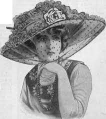 Vintagevision Five Ways Of Wearing The Veil Veiled Hats Historical Hats Edwardian Hat