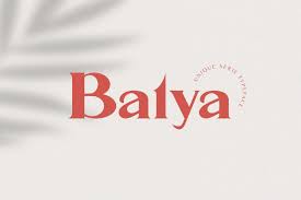 Finding free elegant fonts for weddings. Balya Serif Font In Fonts On Yellow Images Creative Store
