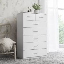 Ready to ship in 1 business day. 7 Drawer Tall Chest Of Drawers In White Laura James