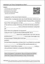 Arbeitsblatt Mit Luckentext Zum Thema Ludwigshafen Am Rhein In 2020 Arbeitsblatter Aufgabenstellung Arbeit