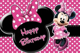 Minnie Mouse Backdrop Girls Pink Happy Birthday Photography Background  Princess Kids Baby Shower Party Decoration - Etsy UK