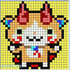 20141019163234 Jpg 359 358 Point De Croix Yokai Watch Perles Hama