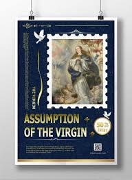 It first became a popular subject in western christian art in the 12th century, along with other narrative scenes from the life of the virgin, and the coron. European Art Retro Assumption Of Mary Poster Template Image Picture Free Download 450020141 Lovepik Com